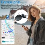 Tisoutec 4er Pack Android Smart Tag – Google Find My Bluetooth Tracker für Schlüssel & Koffer – Bild 3