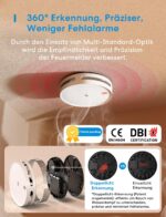 Meross Matter Rauchmelder WLAN 6er Set – Dual-Sensor Brandmelder mit HomeKit & Alexa – Bild 2