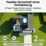 aosu 2K Überwachungskamera Aussen 2er-Kit mit Aosubase 2.0 – Akku, kein ABO, 32GB Speicher – Bild 3