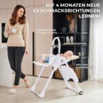 Kinderkraft TUMMIE 2-in-1 Hochstuhl – Kombihochstuhl & Liegesitz ab Geburt – Bild 3