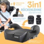 KIDIZ Autokindersitz i-Size mit Isofix 100-150cm – Mitwachsender Kindersitz Gruppe 1/2/3 – Bild 3
