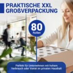 wolk Toilettenpapier 3-lagig 80 Rollen – XXL Vorratspack plastikfrei & ergiebig – Bild 3