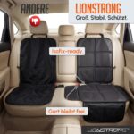 LIONSTRONG Kindersitzunterlage ISOFIX-geeignet – Autositzschoner Schwarz 2er-Set – Bild 5