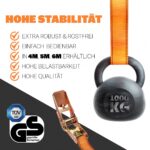 HELDENWERK 4er Set Spanngurte mit Ratsche 5m – TÜV/GS zertifiziert für sichere Ladungssicherung – Bild 3