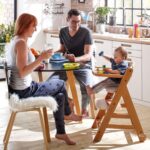 hauck Beta+ Holzhochstuhl Set mit Rädern – Mitwachsender Kinderstuhl 6 Monate bis 90 kg – Bild 2