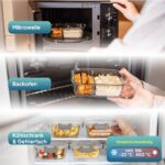 uandu Meal Prep Glasbehälter Set 10-teilig – 950ml Borosilikatglas mit Trennwand – Bild 5
