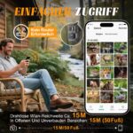 MAXDONE Wildkamera 4K 64MP mit App-Steuerung – Wildtierkamera mit Nachtsicht & 6000mAh Akku – Bild 5
