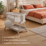 Lionelo Luna Beistellbett 2in1 mit Matratze – Co-Sleeping für Neugeborene bis 9 kg – Bild 3