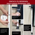 AceMining Türsicherheitsstange Weiss – Verstellbarer Einbruchschutz für Türen & Fenster – Bild 8