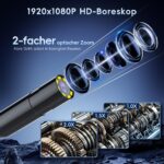 10m Endoskopkamera 1080P HD mit 8 LED – IP67 Inspektionskamera für Rohre & Autowartung – Bild 3