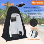 riggoo Pop-Up Duschzelt 150x150x213cm mit UV 50+ – Privatsphäre Umkleidezelt für Camping & Strand – Bild 3