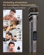 VGRPRO Haarschneidemaschine Set für Herren – Kabellose Profi Haarschneidemaschine mit 4-in-1 Trimmer & 9 Aufsätzen – Bild 4
