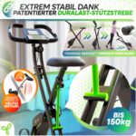 TRETMANN Klappbarer Heimtrainer mit RelaxFoam – Ergometer bis 150 kg für Zuhause – Bild 5