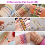 Dazhqp Perlenset 45000 Perlen mit 144 Farben – DIY Armbandset für Kinder & Erwachsene – Bild 4