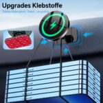 Coolpow MagSafe Autohalterung mit 15W Wireless Charging – Handyhalter für iPhone 16–12 – Bild 6