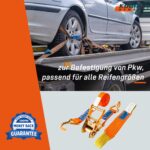 4x Spanngurte 35 mm | 1000 daN Zurrkraft – TÜV/GS zertifiziert für sichere Ladungssicherung – Bild 5
