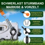 SCHINTILLO Sturmsicherungs-Set für Markisen – Windschutz bis 110 km/h für Wohnmobil & Camping – Bild 4
