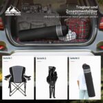 HIGH POINT SPORTS Campingstuhl XXL bis 160kg – Klappbar mit Getränkehaltern & Kühltasche – Bild 7