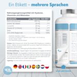 180 Hyaluron Kapseln hochdosiert 600 mg – Vegane Beauty Kapseln mit Zink & Biotin für Haut, Haare & Nägel – Bild 9