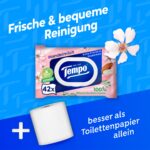 Tempo Feuchtes Toilettenpapier mit Mandelmilch & Panthenol – 16er Pack – Bild 9