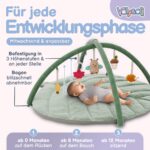 Valy & Oli Spielbogen Baby XXL – Höhenverstellbar mit 5 Sensorischen Spielzeugen – Bild 4