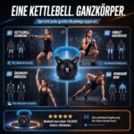Body & Mind Kettlebell 2-20 kg – Profi Kugelhantel für intensives Krafttraining – Bild 3