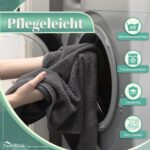 NatureMark 8er Handtuch-Set 50×100 cm – 100% Baumwolle, saugfähig & langlebig in Anthrazit – Bild 6