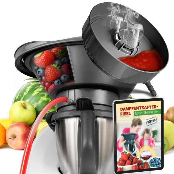 MixFino Entsafter-Aufsatz für Thermomix TM6 TM5 TM31 – Dampfentsafter bis 2 kg