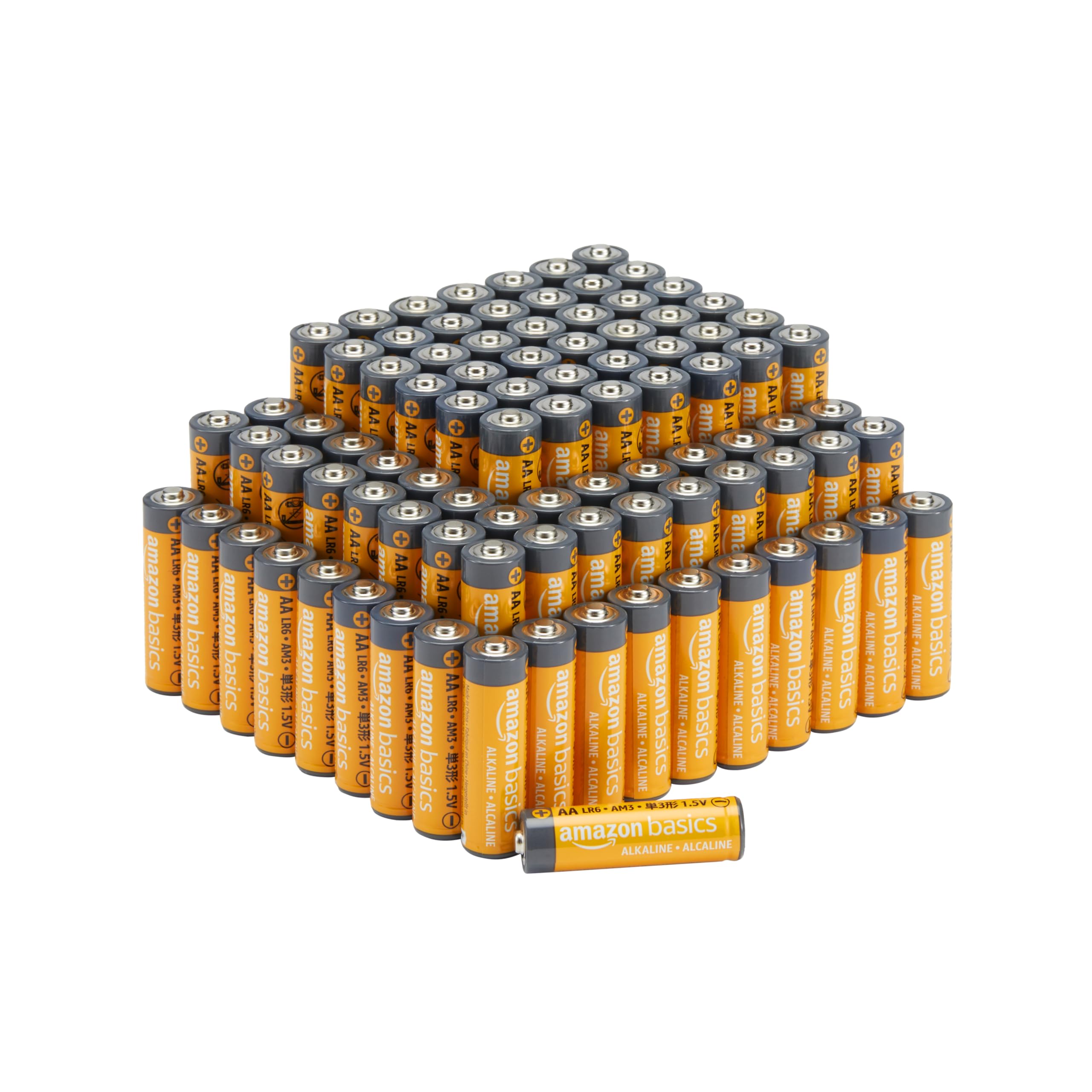 81ojGqyrlL._SY2560_.jpg Amazon Basics AA-Alkalibatterien 1,5V – 100er Pack mit 10 Jahren Lagerfähigkeit – Bild 1