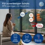 WindowShield UV-Sonnenschutzfolie 90x200 cm – Hitzeschutz & Blickdichte für Fenster – Bild 3