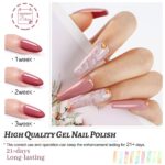 JODSONE 36-teiliges Gel-Nagellack-Set mit 32 Farben – Professionelle Maniküre für Zuhause – Bild 8