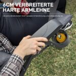 EVER ADVANCED Campingstuhl Faltbar mit 4-fach verstellbarer Rückenlehne – bis 150 kg – Bild 9