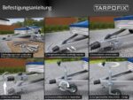 Tarpofix® Stützrad Anhänger 150kg mit Vollgummireifen & Klemmhalter – Verzinkter Stahl – Bild 6