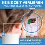 FLEXEO Augenspülstation mit 2 × 500 ml NaCl 0,9% – Wandmontage & Notfallausstattung – Bild 6