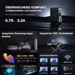 VOPLLS Mini Projektor 1080P Full HD mit Autofokus – 800 ANSI Helligkeit für Heimkino & Outdoor – Bild 3