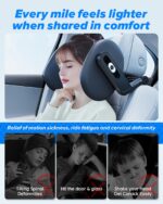 RunSnail Auto-Nackenstütze 360° drehbar – Ergonomisches Memory-Foam Kopfkissen für Kinder & Erwachsene – Bild 5