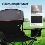 HIGH POINT SPORTS 2er Set Campingstuhl mit Kühlfach & Getränkehalter – bis 120 kg belastbar – Bild 7