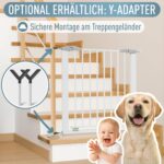 ib style Yael Türschutzgitter 73,5–81,5 cm – Klemmgitter ohne Bohren für Babys & Kleinkinder – Bild 8