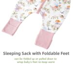 Chilsuessy 2er Pack Sommerschlafsack mit Füssen 0.5 Tog – Baumwolle für Baby 100-110cm – Bild 5