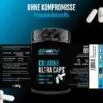 Creatine Ultra Caps – 420 Kapseln mit 1250 mg Creatin Monohydrat – Hochdosiert für Kraftsportler – Bild 5