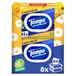 Tempo Feuchte Toilettentücher – 8er Pack mit 672 Tüchern für sanfte Reinigung