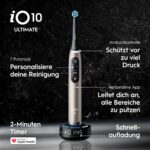 Oral-B iO Series 10 Elektrische Zahnbürste Lunar Gold – Intelligente Zahnpflege mit 7 Modi – Bild 3