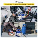 VEVOR Vakuumpumpe 3 CFM 1/4 HP – Professionelles HVAC-Set mit Sammler-Messgerät – Bild 2