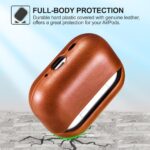 ICARER Echtleder Schutzhülle für AirPods Pro 3 – Premium Ledertasche mit sichtbarem LED – Bild 6
