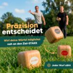 STAKK Holz-Wurfspiel – Boccia mit modernem Twist für Garten & Strand – Bild 3