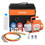 VEVOR 3,5 CFM Vakuumpumpe mit Manometer-Set – Klimaanlage für R134a, R22, R12, R502 – Bild 9