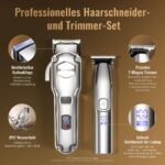 Jack & Rose Haarschneidemaschine mit Carbonklingen & T-Blade Trimmer – Kabelloses Profi Pflegeset für Herren – Bild 5