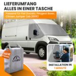 NATURIZ® Frontscheibenabdeckung für Fiat Ducato – Thermomatte mit Sonnenschutz für Wohnmobile – Bild 4