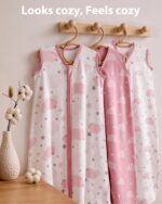 FIEMOL Baby Schlafsack 0.5 Tog – 3er Pack Baumwolle Sommer für Neugeborene bis 24 Monate – Bild 8