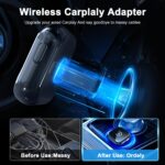 Mynoveex 2-in-1 Wireless CarPlay Adapter mit Dual-Phone-Wechsel – Plug & Play für Apple & Android – Bild 5